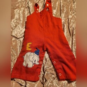 Vintage Elephant Overalls